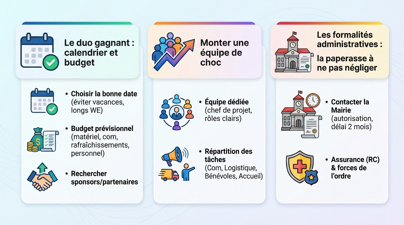 Préparation logistique et budgétaire pour organiser une journée portes ouvertes entreprise réussie